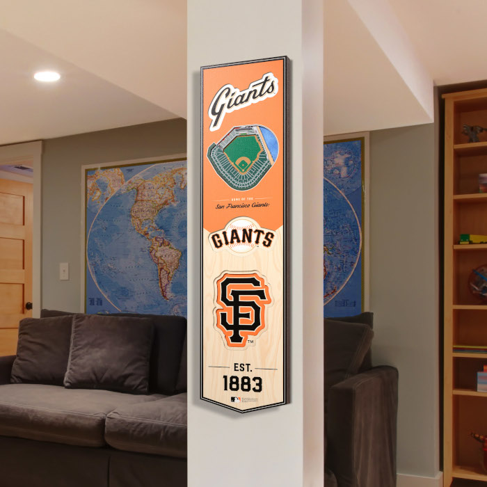 San Francisco Giants 8 x 32 3D StadiumView Banner San Francisco Giants 8 x 32 3D StadiumView Banner