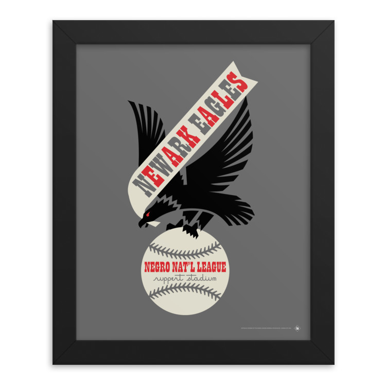 Teambrown Newark Eagles Artwork Framed 8 x 10 Print
