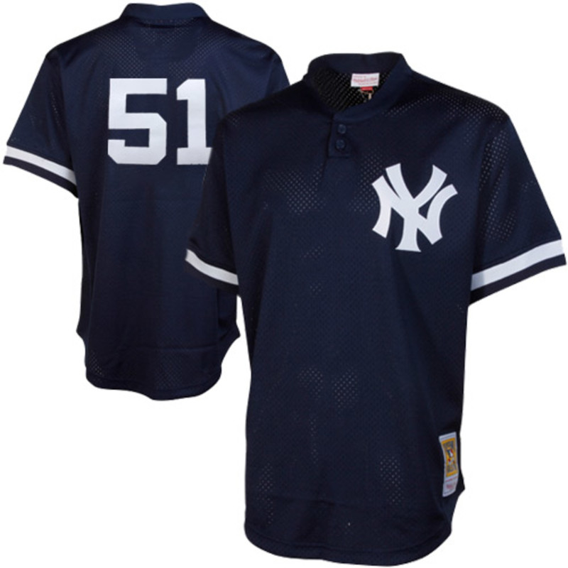 Russell Authentic Bernie Williams New York Yankees Jersey Vtg 90s