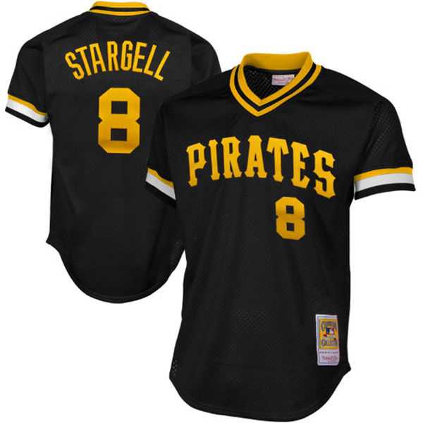Men's Mitchell & Ness Willie Stargell 1982 Pittsburgh Pirates Batting Practice Cooperstown Jersey