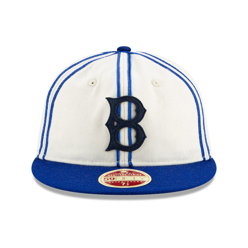 Brooklyn Dodgers Throwback White 59FIFTY Fitted Hat - Size: 7 1/8, by New Era