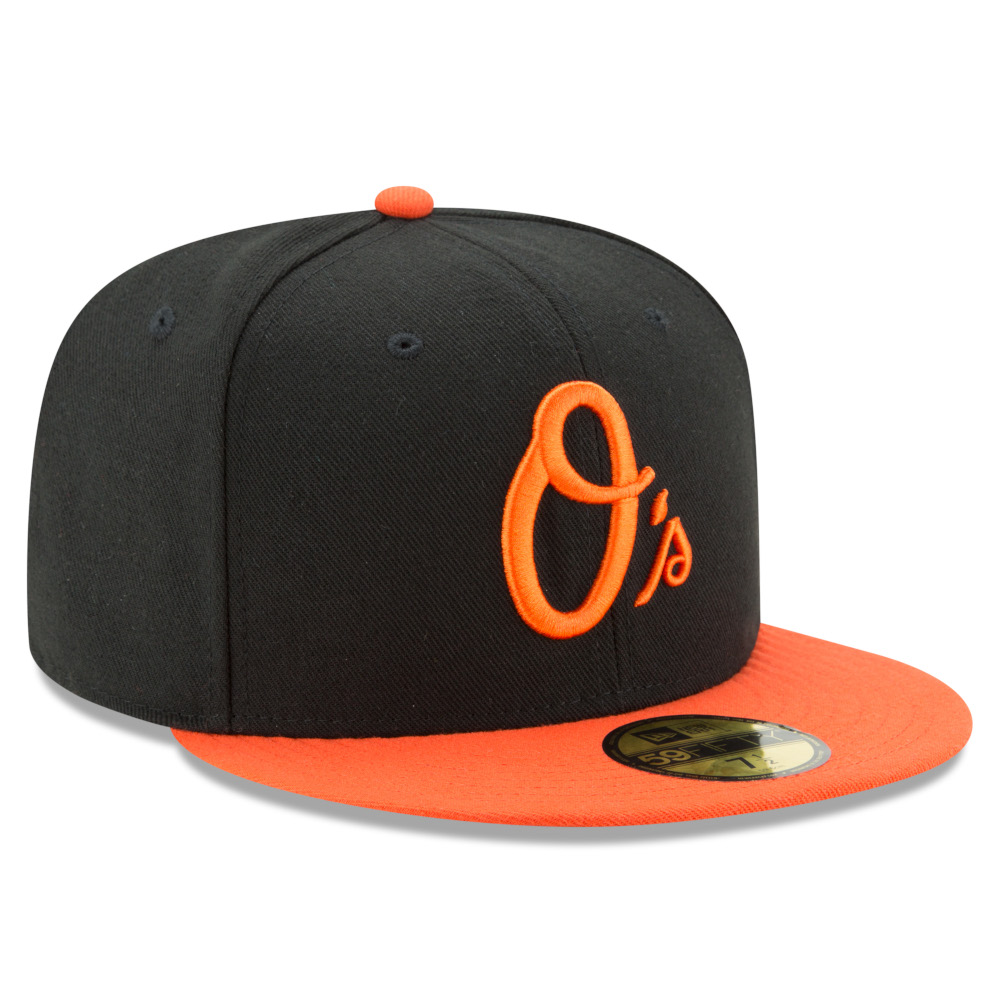 Men's New Era Baltimore Orioles Black/Orange Alternate On-Field 59FIFTY Fitted Cap