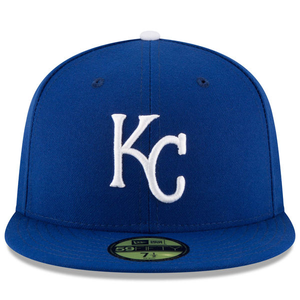 Men's Mitchell & Ness Royal/Tan Kansas City Royals Bases Loaded Fitted Hat