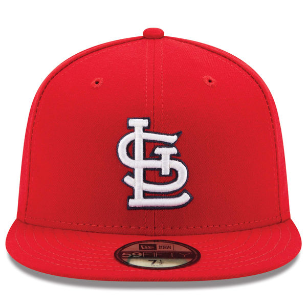 St Louis Cardinals Hat Cap Fitted Mens 7 1/4 Blue Red New Era Baseball Men  A71