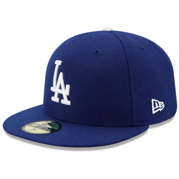 Men's New Era Red Los Angeles Dodgers White Logo 59FIFTY Fitted Hat 