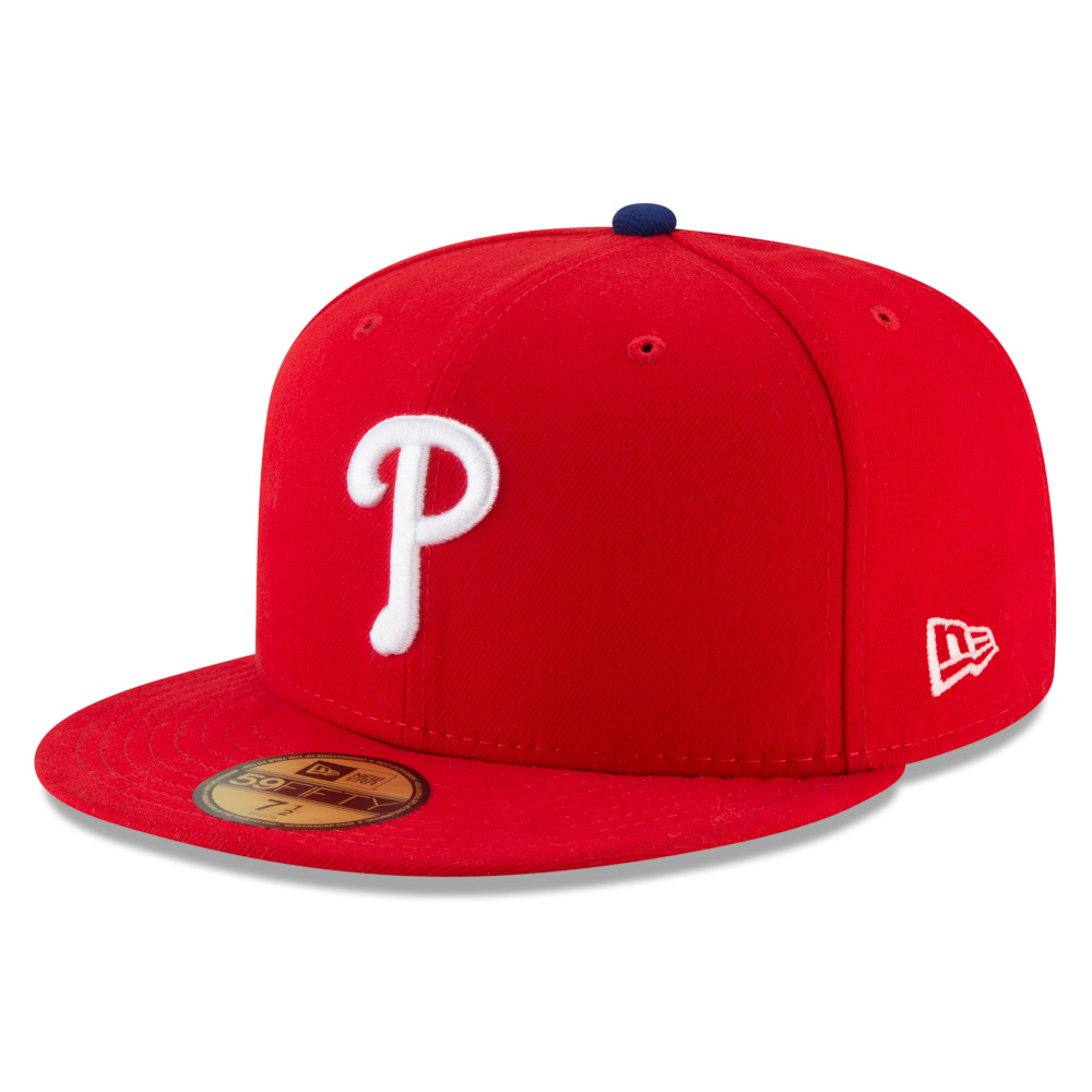 Men's New Era Philadelphia Phillies Red On-Field 59FIFTY Fitted Cap Men's New Era Philadelphia Phillies Red On-Field 59FIFTY Fitted Cap