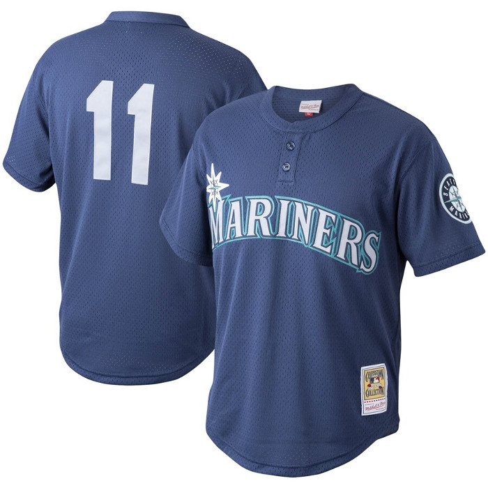 Men’s Mitchell & Ness Edgar Martinez Seattle Mariners Authentic Replica 1995 Mesh Batting Practice Jersey