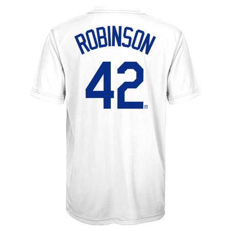 Youth Jackie Robinson Brooklyn Dodgers Cooperstown Collection Jersey Tee Youth Jackie Robinson Brooklyn Dodgers Cooperstown Collection Jersey Tee