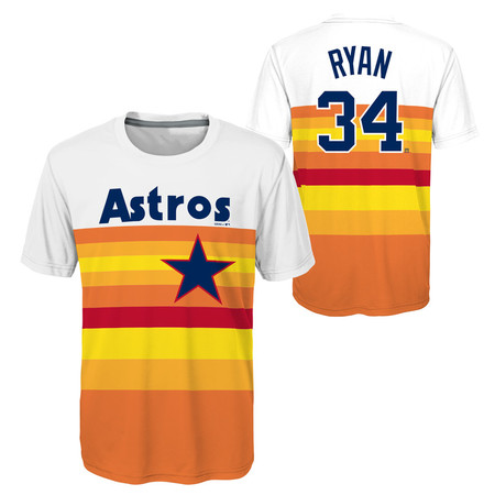 Youth Nolan Ryan Houston Astros Cooperstown Collection Jersey Tee