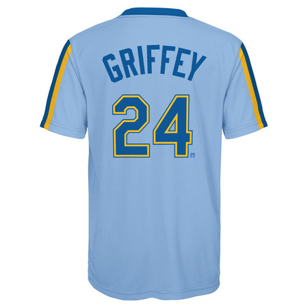 Youth Ken Griffey Jr Seattle Mariners Cooperstown Collection Jersey Tee