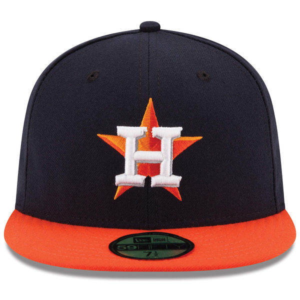 Men's New Era Houston Astros Navy On-Field 59FIFTY Fitted Cap