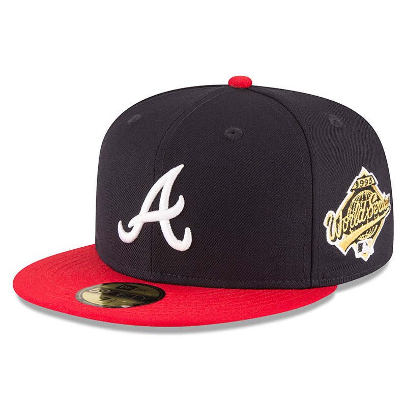 Vintage Atlanta Braves Cap 1995 MLB World Series Champions Snapback Hat New  Era