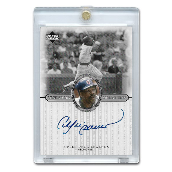 Andre Dawson Autographed Card 2000 Upper Deck Century Legends