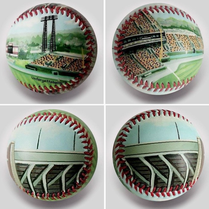 Baltimore Memorial Stadium Unforgettaballs Limited Commemorative Baseball with Lucite Gift Box