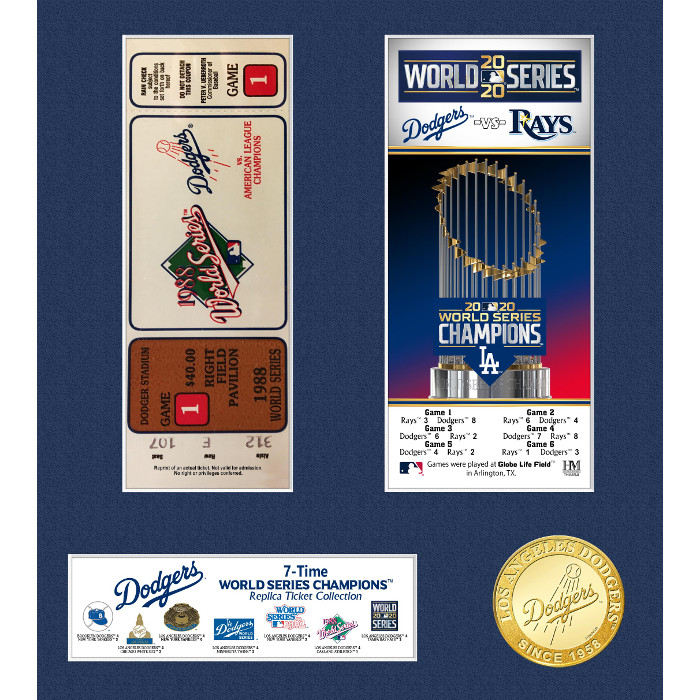 Highland Mint Los Angeles Dodgers 2020 World Series Champions Signature Trophy