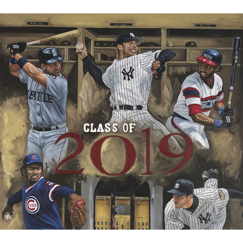 2019 Hall of Fame Induction Class Canvas 16 x 24 Giclee by Artist Justyn Farano Limited Edition of 100