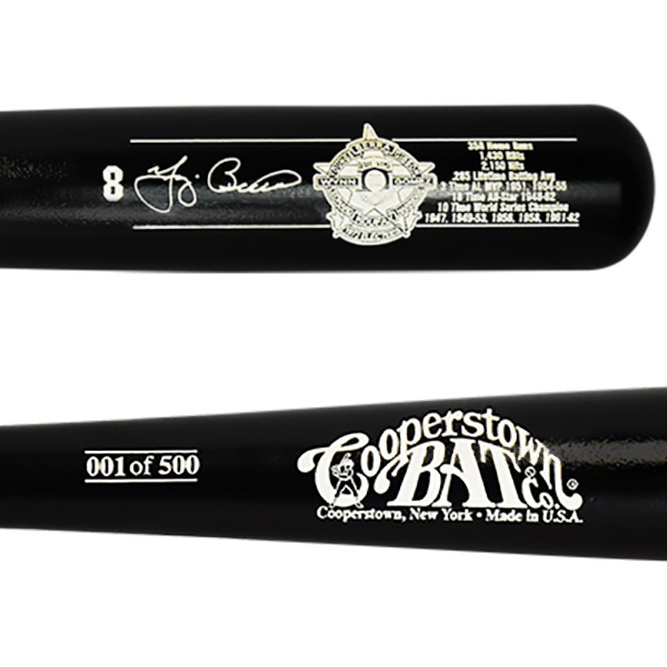 Yogi Berra Baseball Hall of Fame 1972 Induction Limited Edition Full Size 34" Career Stat Bat Yogi Berra Baseball Hall of Fame 1972 Induction Limited Edition Full Size 34" Career Stat Bat