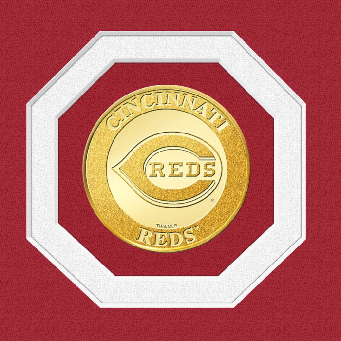 Highland Mint Johnny Bench Hall of Fame Plaque Bronze Coin 13 x 16 Photo Mint