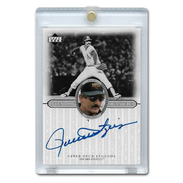 Rollie Fingers Autographed Card 2000 Upper Deck Century Legends