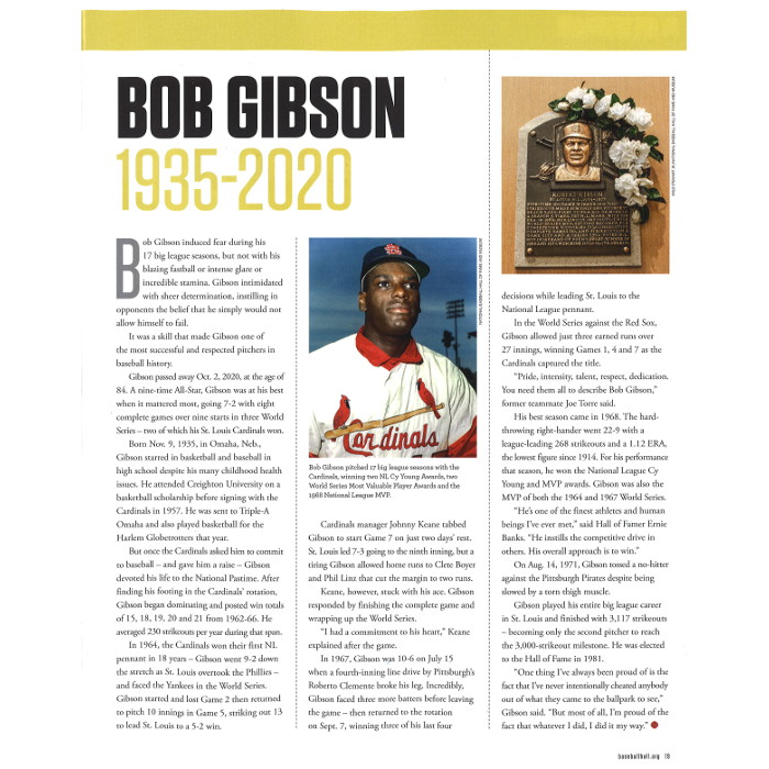 2020 Memories & Dreams Magazine - Induction Volume 42 Number 6 (Home Run Art)