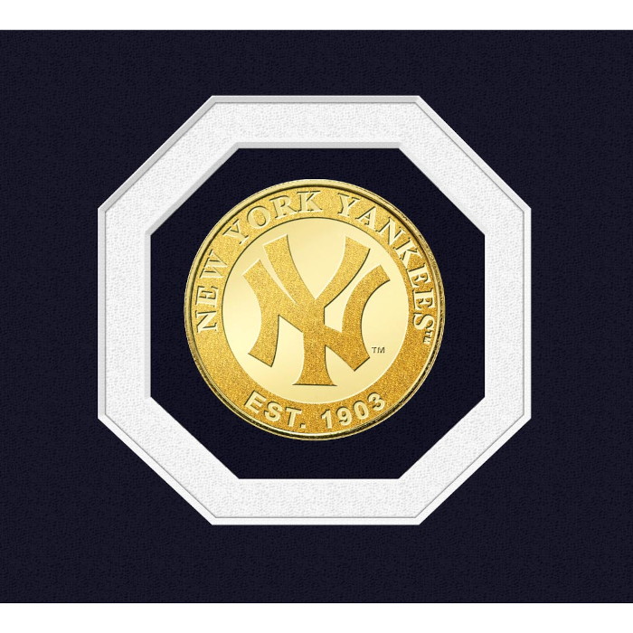 Highland Mint Lou Gehrig New York Yankees Hall of Fame Silver Photo Coin