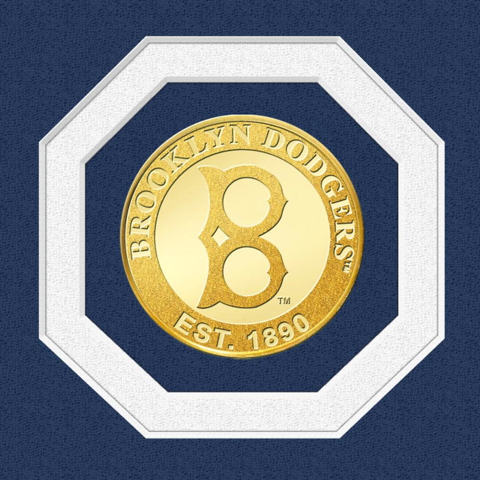 Highland Mint Jackie Robinson Hall of Fame Plaque Bronze Coin 13 x 16 Photo Mint