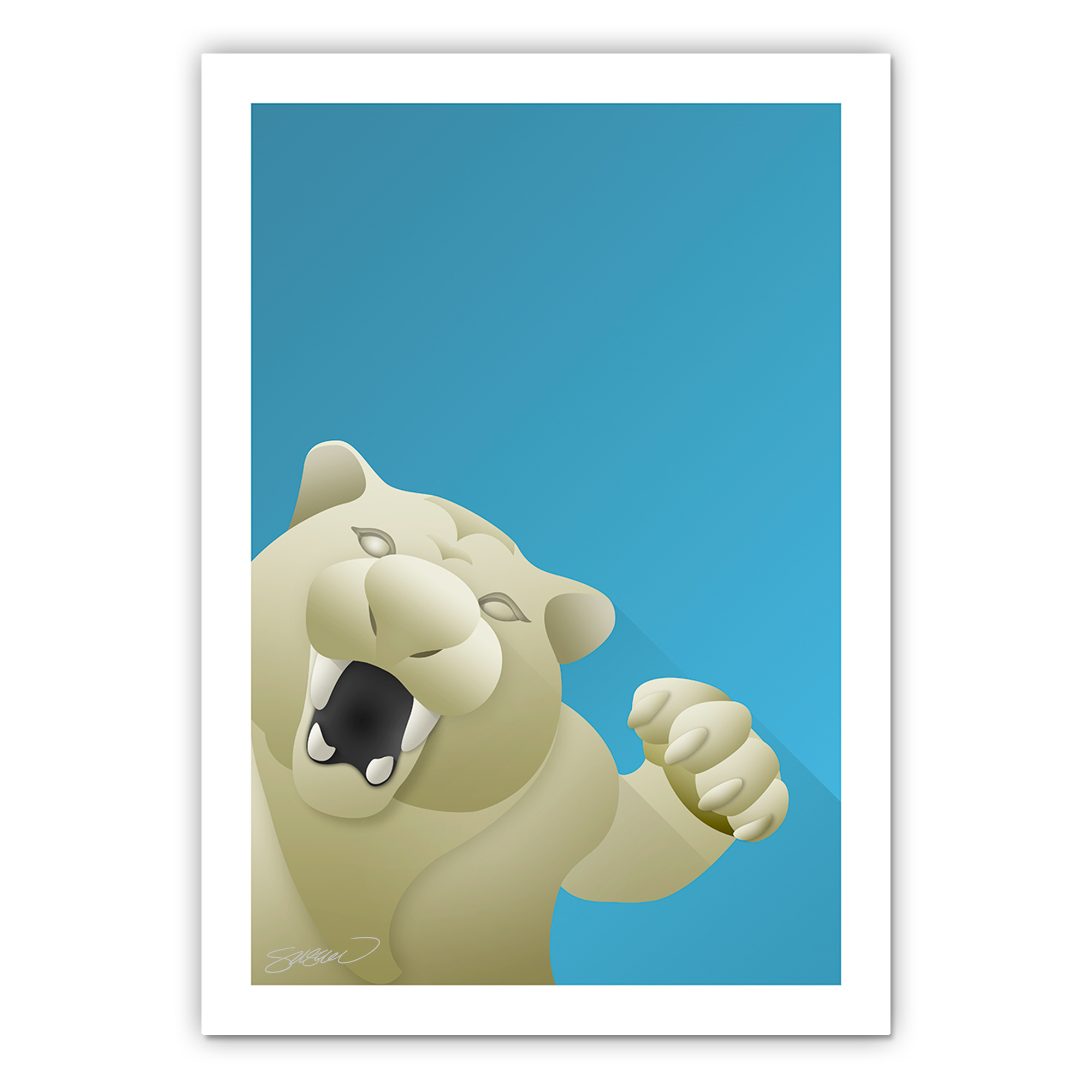 Comerica Park Minimalist Ballpark Collection 14 x 20 Fine Art Print by artist S. Preston