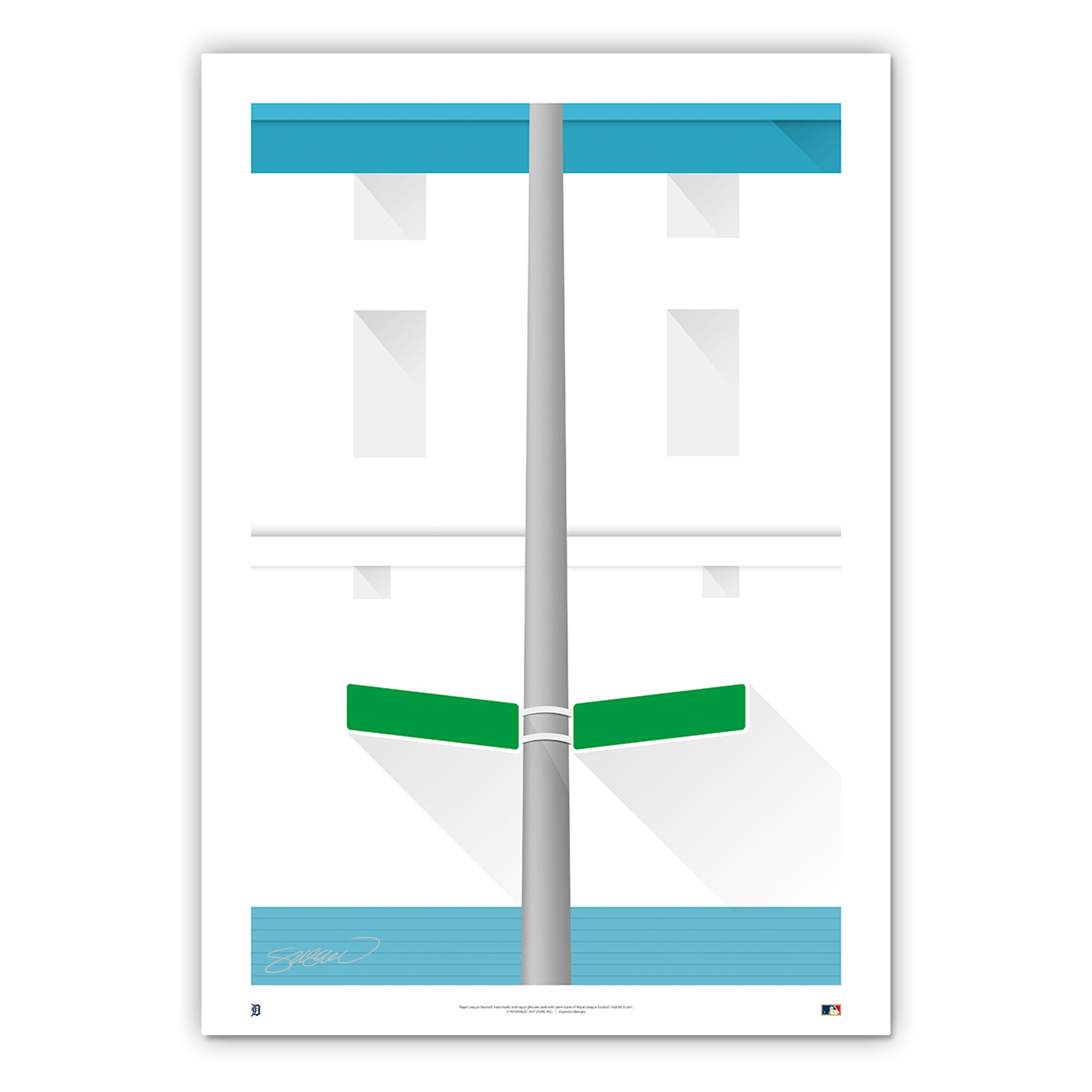 Tiger Stadium Minimalist Ballpark Collection 14 x 20 Fine Art Print by artist S. Preston Tiger Stadium Minimalist Ballpark Collection 14 x 20 Fine Art Print by artist S. Preston