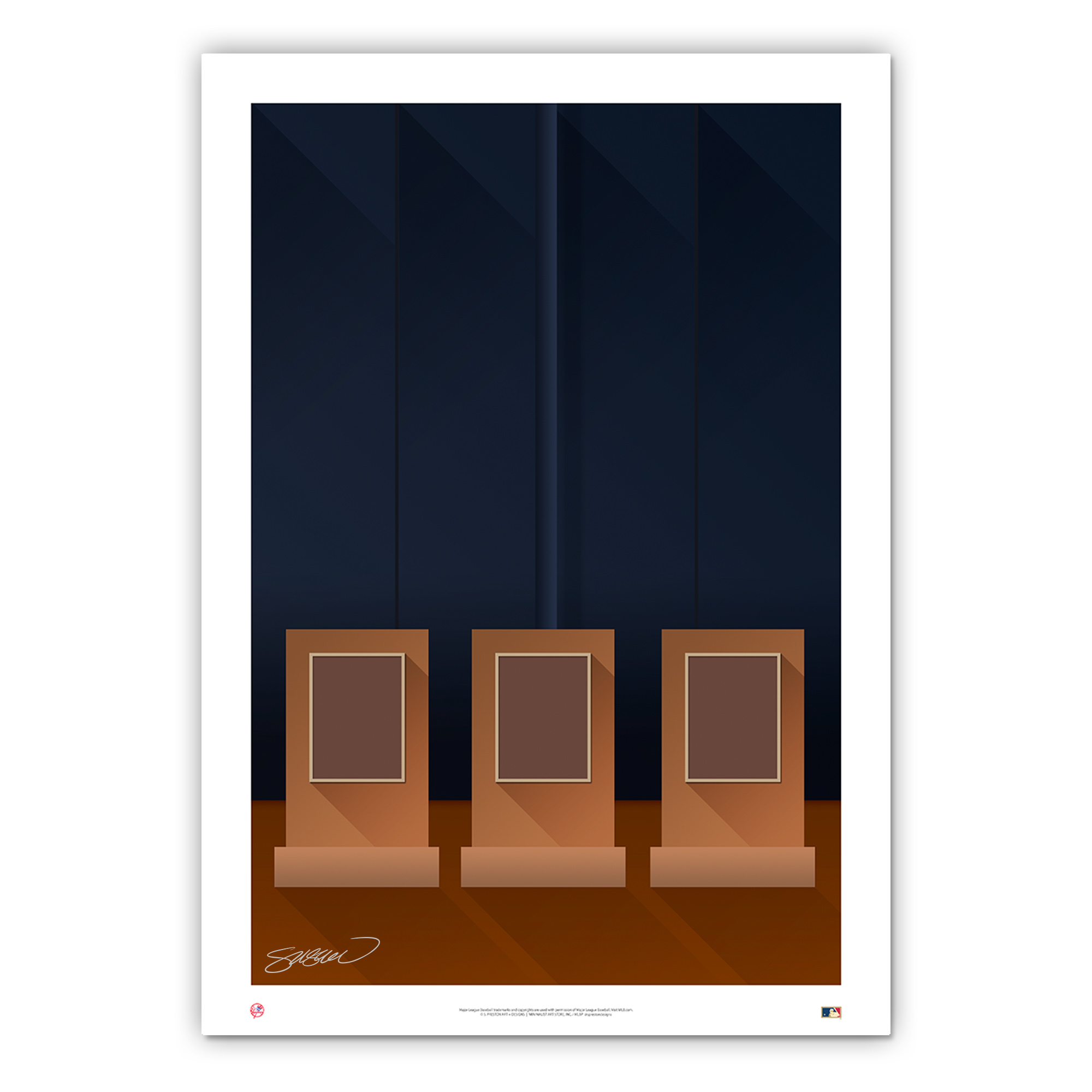 Minimalist Yankee Stadium New York Yankees - S. Preston – S