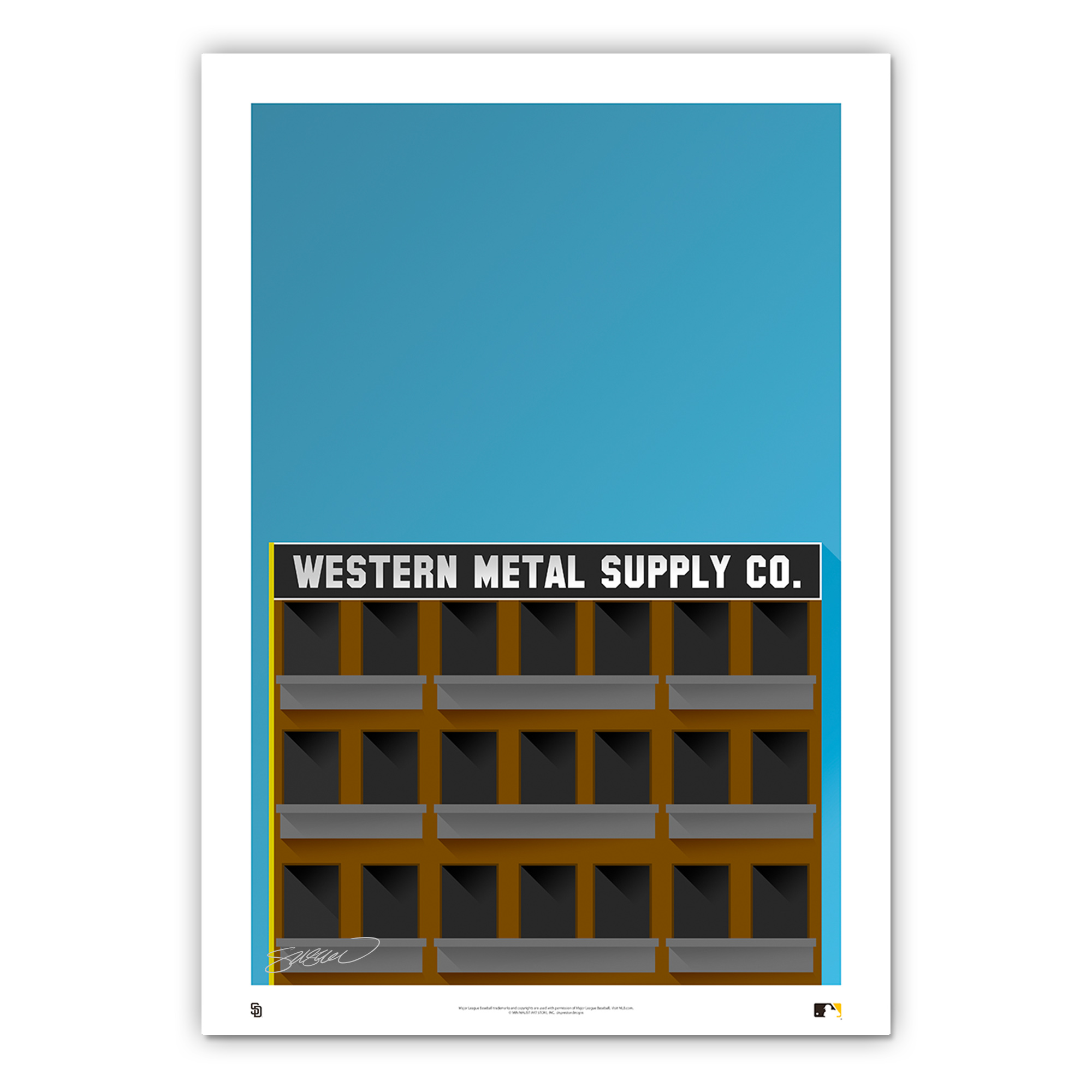 Petco Park Minimalist Ballpark Collection 14 x 20 Fine Art Print by artist S. Preston Petco Park Minimalist Ballpark Collection 14 x 20 Fine Art Print by artist S. Preston