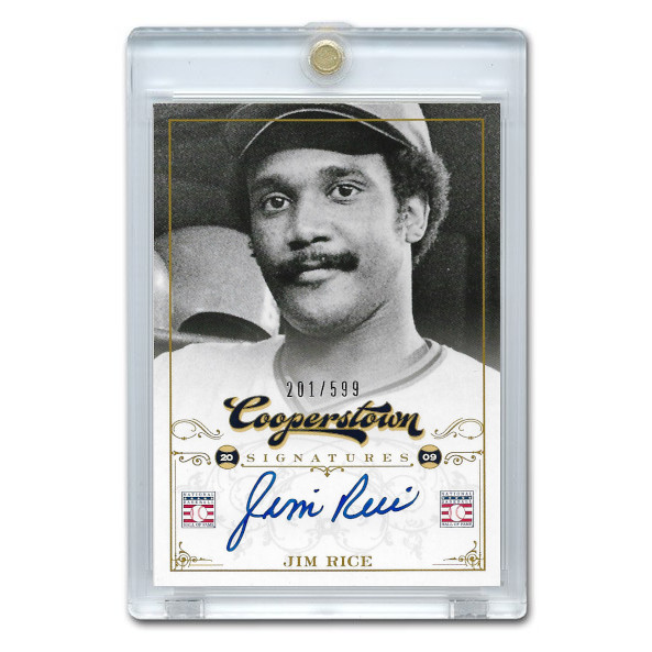 Jim Rice Autographed Card 2012 Panini Cooperstown Ltd Ed of 599