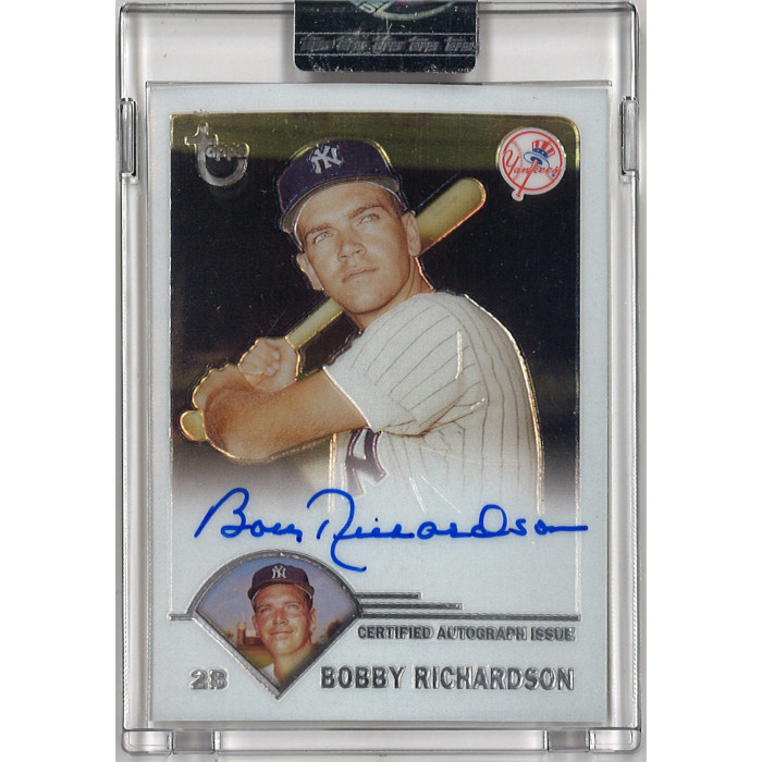 Bobby Richardson Autographed Card 2003 Topps Chrome Retired Players # TA-BR
