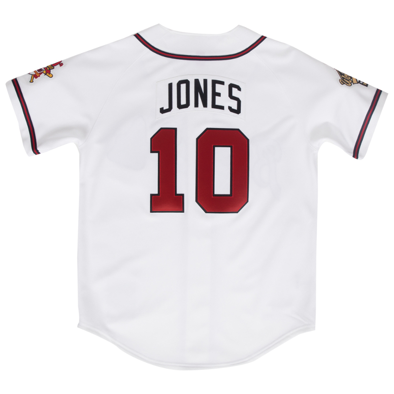 Men's Mitchell & Ness Chipper Jones 1995 Atlanta Braves Authentic Home Jersey