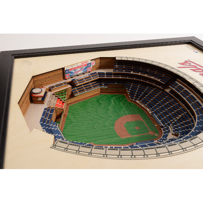 Washington Nationals 25 Layer 25 x 19 StadiumViews 3D Wall Art