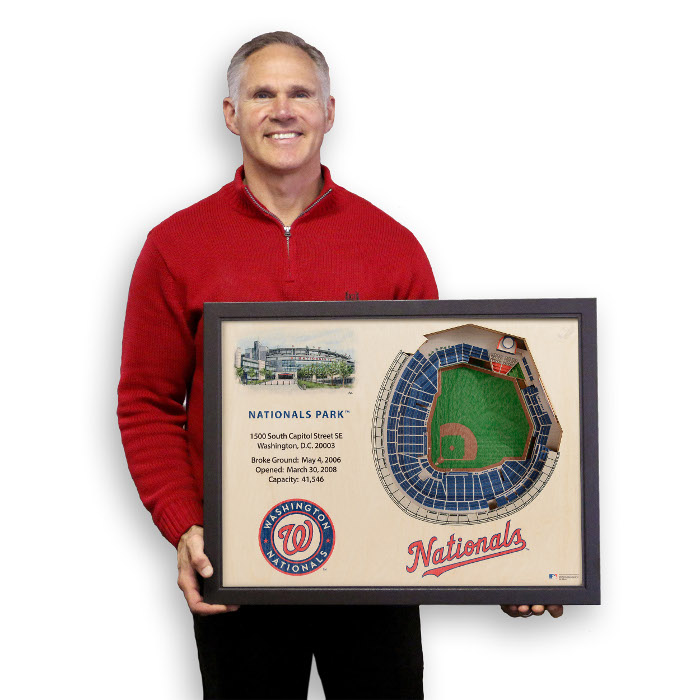 Washington Nationals 25 Layer 25 x 19 StadiumViews 3D Wall Art