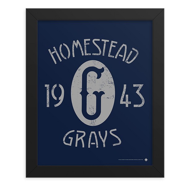 Teambrown Homestead Grays 1943 Champions Artwork Framed 8 x 10 Print