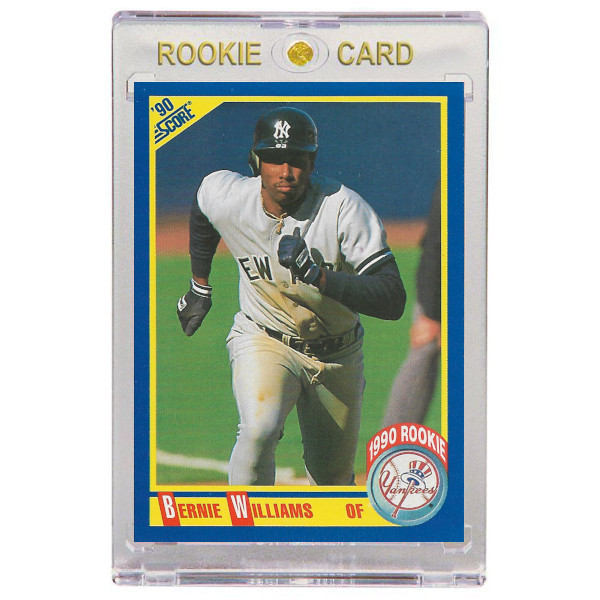 Bernie Williams New York Yankees 1990 Score # 619 Rookie Card