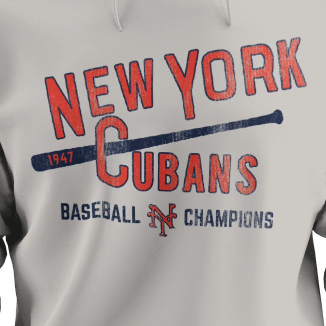 Unisex Teambrown Champions 1947 New York Cubans Premium Light Grey Hooded Sweatshirt Unisex Teambrown Champions 1947 New York Cubans Premium Light Grey Hooded Sweatshirt
