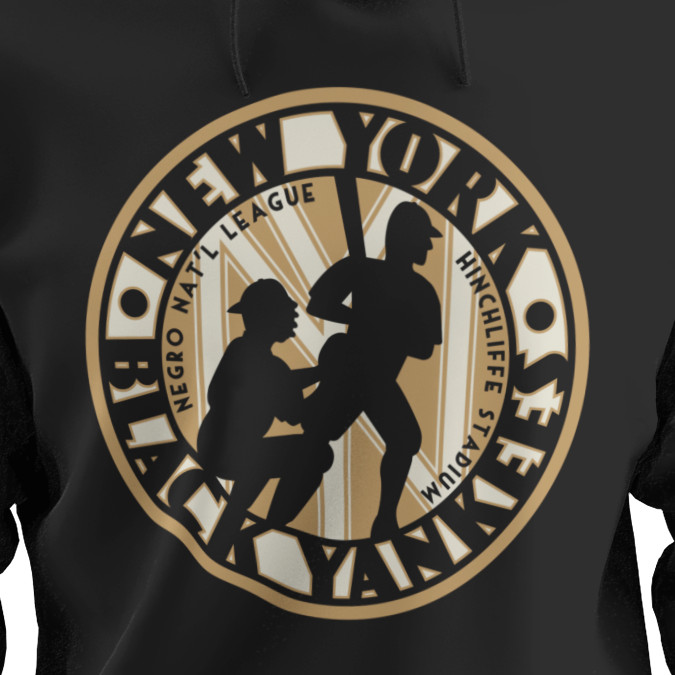 Unisex Teambrown Negro National League New York Black Yankees Premium Black Hooded Sweatshirt Unisex Teambrown Negro National League New York Black Yankees Premium Black Hooded Sweatshirt