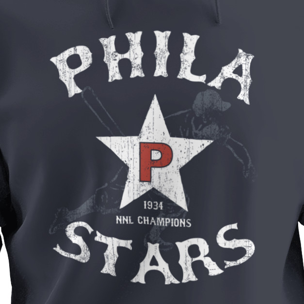 Unisex Teambrown Champions 1934 Philadelphia Stars Premium Navy Hooded Sweatshirt Unisex Teambrown Champions 1934 Philadelphia Stars Premium Navy Hooded Sweatshirt
