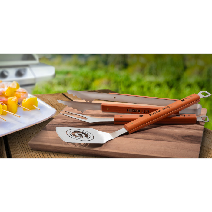 Chicago Cubs Classic Series 3-Piece BBQ Set