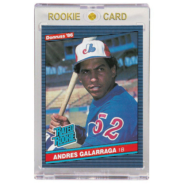Andres Galarraga Montreal Expos 1986 Donruss # 33 Rookie Card Andres Galarraga Montreal Expos 1986 Donruss # 33 Rookie Card
