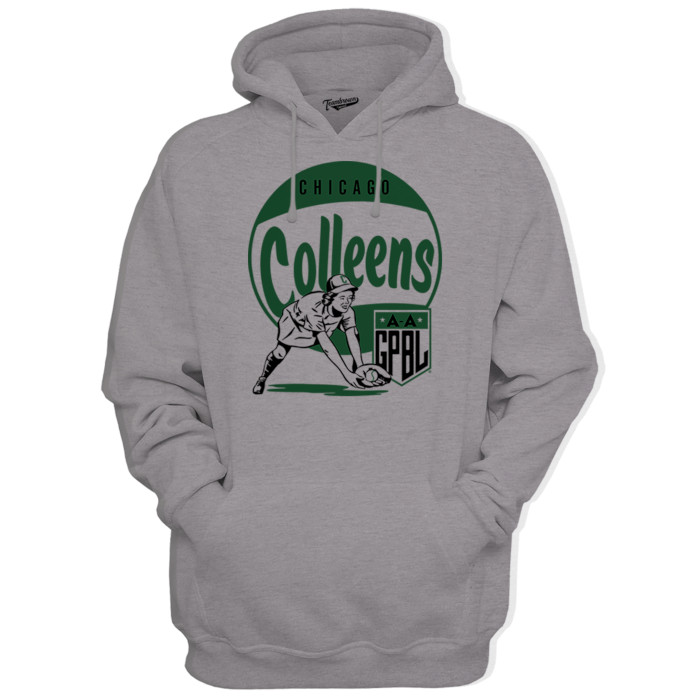 Unisex Teambrown Chicago Colleens Gray Diamond Hooded Sweatshirt