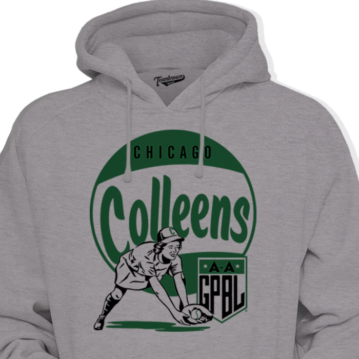 Unisex Teambrown Chicago Colleens Gray Diamond Hooded Sweatshirt