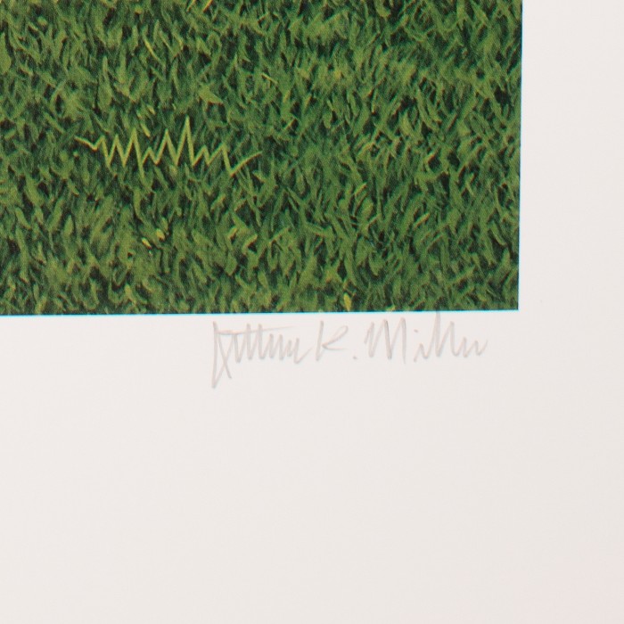 Ty Cobb Arthur Miller Signed Fine Art 14  x 26 Litho Ltd Ed of 150