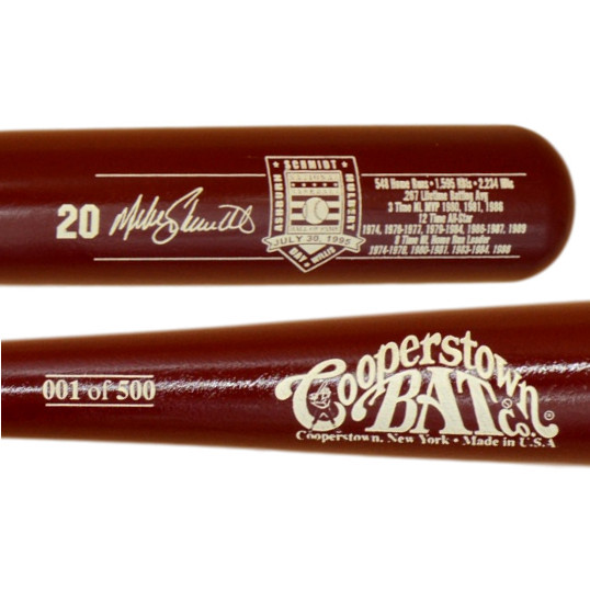 Mike Schmidt Baseball Hall of Fame 1995 Induction Limited Edition Full Size 34" Career Stat Bat