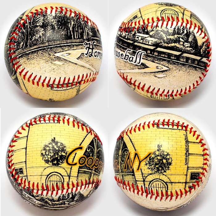 Cooperstown NY Home of Baseball Unforgettaballs Limited Commemorative Baseball with Lucite Gift Box Cooperstown NY Home of Baseball Unforgettaballs Limited Commemorative Baseball with Lucite Gift Box