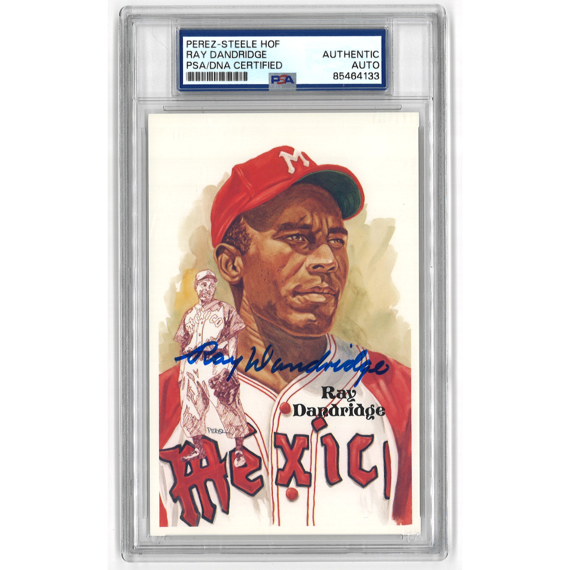 Ray Dandridge Autographed Perez-Steele HOF Series Postcard #197 (PSA-33)