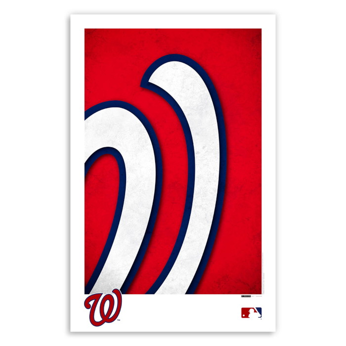 Washington Nationals Minimalist Team Logo Collection 11 x 17 Fine Art Print by artist S. Prestons