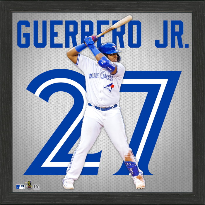 Highland Mint Vladimir Guerrero Jr. Toronto Blue Jays 13 x 13 Impact Jersey Framed Print Highland Mint Vladimir Guerrero Jr. Toronto Blue Jays 13 x 13 Impact Jersey Framed Print